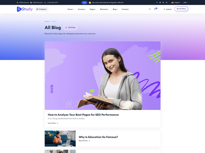 Blog List Layout