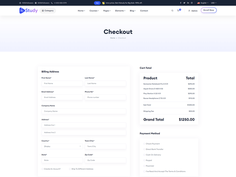 Mock Exam Store Layout